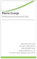 Pierre Cronje Rekenmeesters / Accountants logo